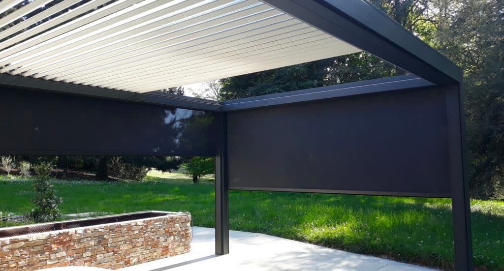 Pergola à lames rétractables